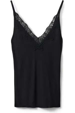 Sofie Schnoor Dames, Tops, Zwart, Maat: L