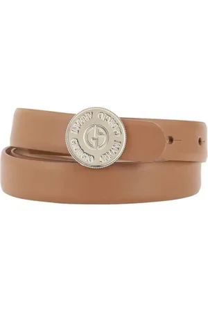 Giorgio Armani Dames, Accessoires, Bruin, Maat: 85 CM Leer