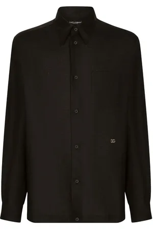 Dolce & Gabbana Heren, Overhemden, Zwart, Maat: 2XL Katoen