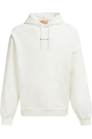 Marni Heren, Sweatshirts & Hoodies, Wit, Maat: L Katoen