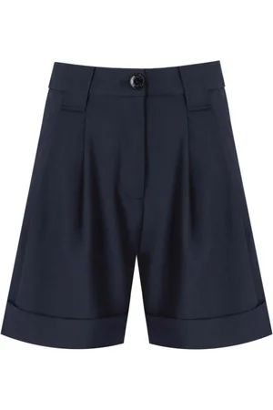 Ganni Dames, Korte broeken, Blauw, Maat: XS Viscose