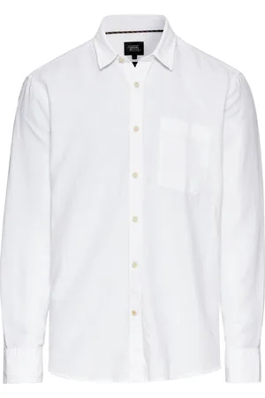 Camel Active Heren, Overhemden, Wit, Maat: XL Linnen