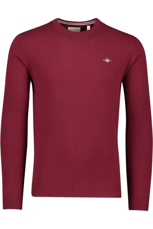 GANT Heren, Truien, Rood, Maat: 5XL Wol