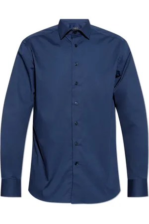 Etro Heren, Overhemden, Blauw, Maat: M Katoen