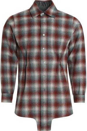 Maison Margiela Heren, Overhemden, Rood, Maat: M Wol