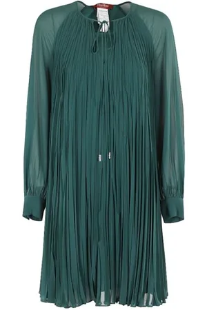 Max Mara Dames, Jurken, Groen, Maat: XL Katoen