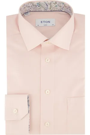 Eton Heren, Overhemden, Roze, Maat: XL Katoen