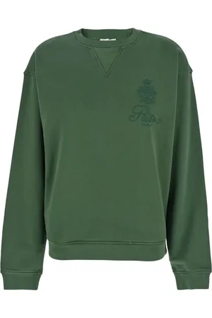 Frame Dames, Sweatshirts & Hoodies, Groen, Maat: M Katoen