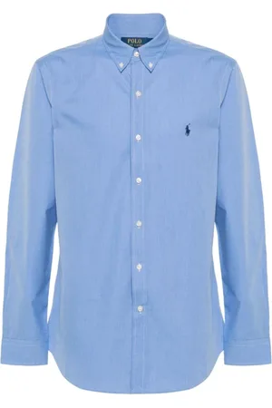 Ralph Lauren Heren, Overhemden, Blauw, Maat: 2XL Katoen