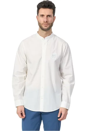 Armani Exchange Heren, Overhemden, Wit, Maat: XL Katoen