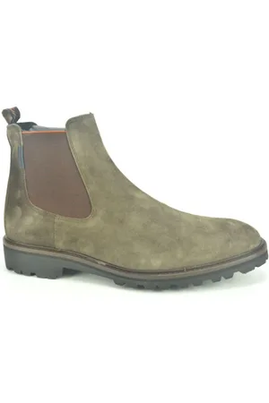 Floris van Bommel Heren, Schoenen, Groen, Maat: 41 1/2 EU Leer