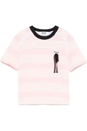 Msgm Dames, Tops, Roze, Maat: M Katoen