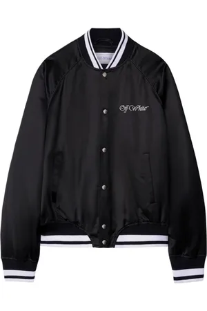OFF-WHITE Heren, Jassen, Zwart, Maat: M Satijn