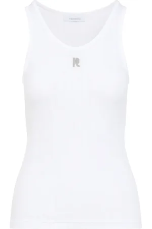 Paco rabanne Dames, Tops, Wit, Maat: XS Katoen