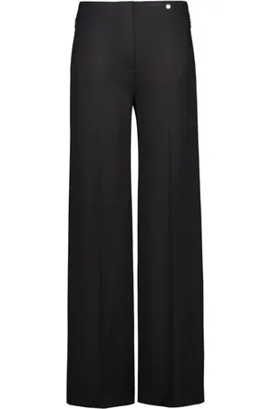 Marc Cain Dames, Broeken, Zwart, Maat: 2XL