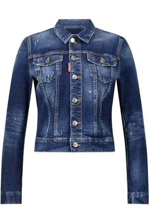 Dsquared2 Dames, Jassen, Blauw, Maat: XS Denim