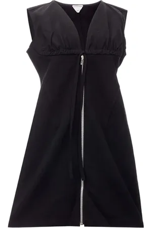 Bottega Veneta Dames, Jurken, Zwart, Maat: S Katoen
