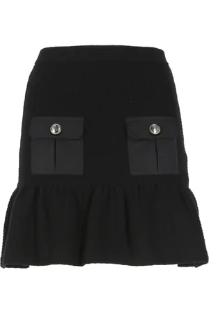 Elisabetta Franchi Dames, Rokken, Zwart, Maat: XS Wol