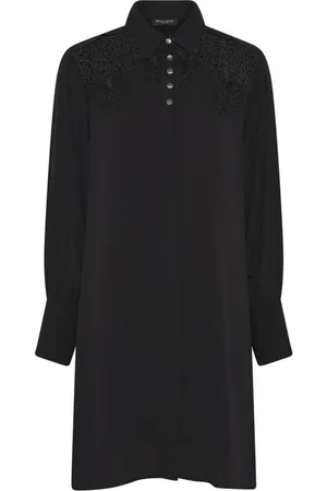 Bruuns Bazaar Dames, Jurken, Zwart, Maat: XS Poliester