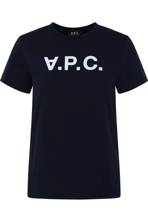 A.P.C. Dames, Tops, Blauw, Maat: L Katoen