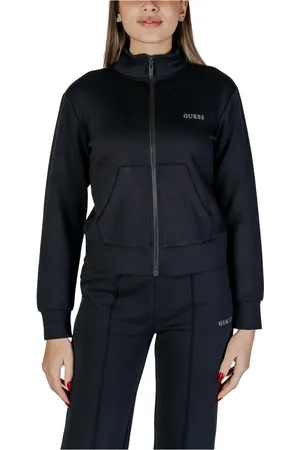 Guess Dames, Sweatshirts & Hoodies, Zwart, Maat: XS Viscose