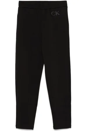 Calvin Klein Dames, Broeken, Zwart, Maat: S Satijn