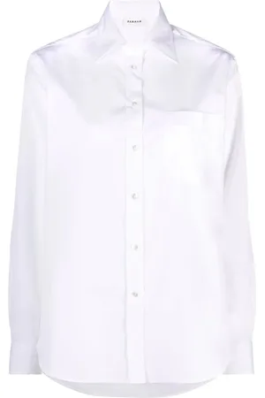 P.A.R.O.S.H. Dames, Blouses & Shirts, Wit, Maat: XL Katoen