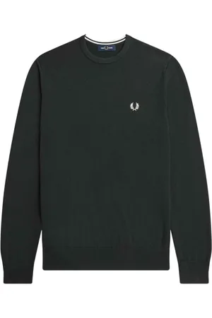 Fred Perry Heren, Sweatshirts & Hoodies, Groen, Maat: S Wol