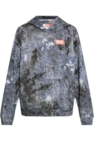 Diesel Heren, Sweatshirts & Hoodies, Grijs, Maat: S Katoen