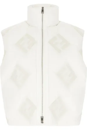 Fendi Dames, Jassen, Grijs, Maat: M