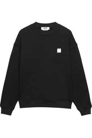 Msgm Heren, Sweatshirts & Hoodies, Zwart, Maat: L Katoen