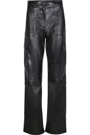 Msgm Dames, Broeken, Zwart, Maat: M Polyamide