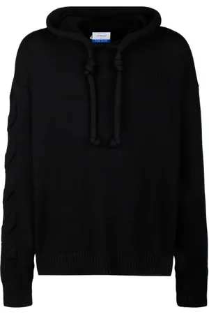 OFF-WHITE Heren, Sweatshirts & Hoodies, Zwart, Maat: S Katoen