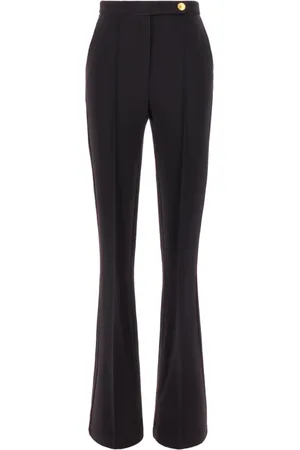 Elisabetta Franchi Dames, Broeken, Zwart, Maat: 2XL Viscose