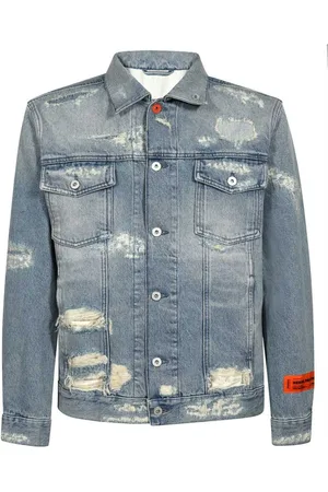 Heron Preston Heren, Jassen, Blauw, Maat: M Denim
