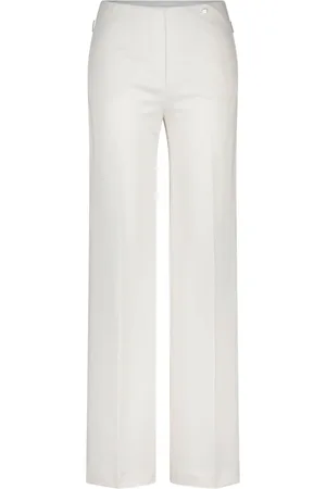 Marc Cain Dames, Broeken, Wit, Maat: 2XL Jersey