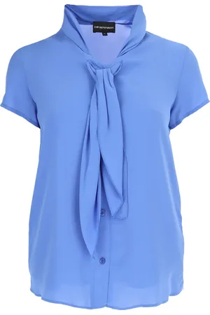 Emporio Armani Dames, Blouses & Shirts, Blauw, Maat: L