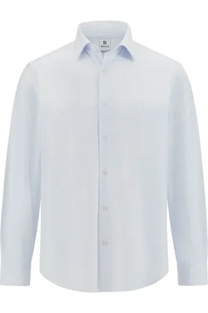 Boggi Milano Heren, Overhemden, Blauw, Maat: M Jersey