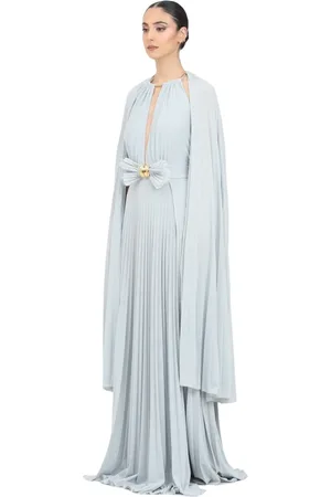 Elisabetta Franchi Dames, Jurken, Blauw, Maat: S Jersey