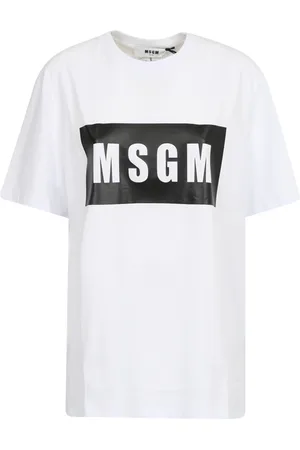 Msgm Heren, Tops, Wit, Maat: XL Katoen