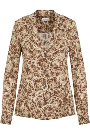 DRIES VAN NOTEN Dames, Blouses & Shirts, Veelkleurig, Maat: 3XS Satijn