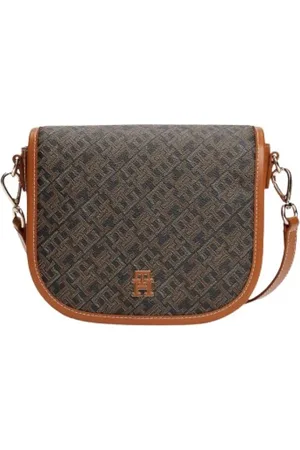 Tommy Hilfiger Dames, Tassen, Zwart, Maat: ONE Size Leer