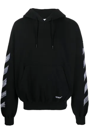 OFF-WHITE Heren, Sweatshirts & Hoodies, Zwart, Maat: XS Katoen