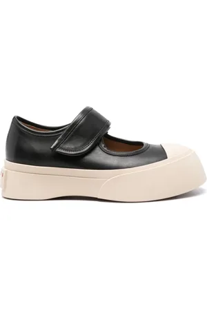 Marni Dames, Schoenen, Zwart, Maat: 39 EU Leer