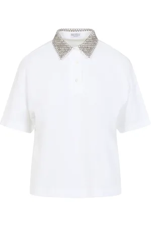 Brunello Cucinelli Dames, Tops, Wit, Maat: XS Katoen