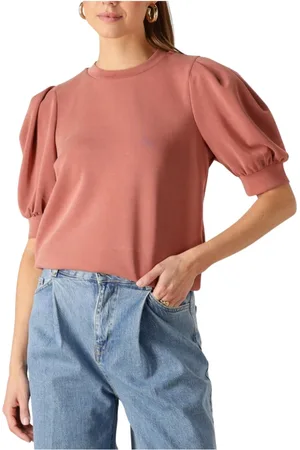 NOTRE-V Dames, Blouses & Shirts, Rood, Maat: M Poliester