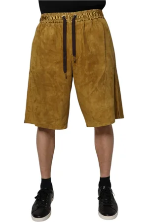 Dolce & Gabbana Heren, Korte broeken, Bruin, Maat: L Suède