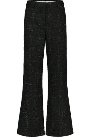 Fabienne Chapot Dames, Broeken, Zwart, Maat: XL Tweed