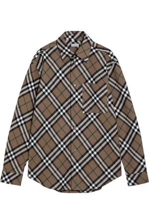 Burberry Heren, Overhemden, Bruin, Maat: XS Katoen