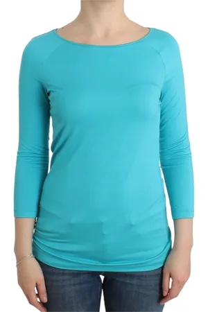 ERMANNO SCERVINO Dames, Tops, Blauw, Maat: M Modal